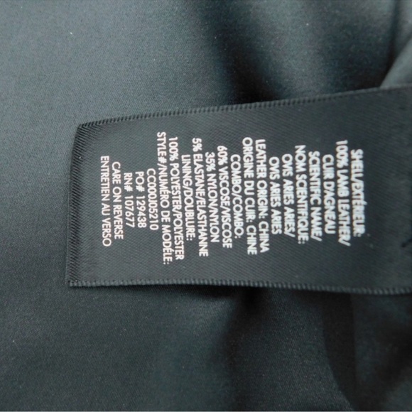 NWOT Alice + Olivia Harvey Black Lamb Leather Women's Jacket - Picture 9 of 11